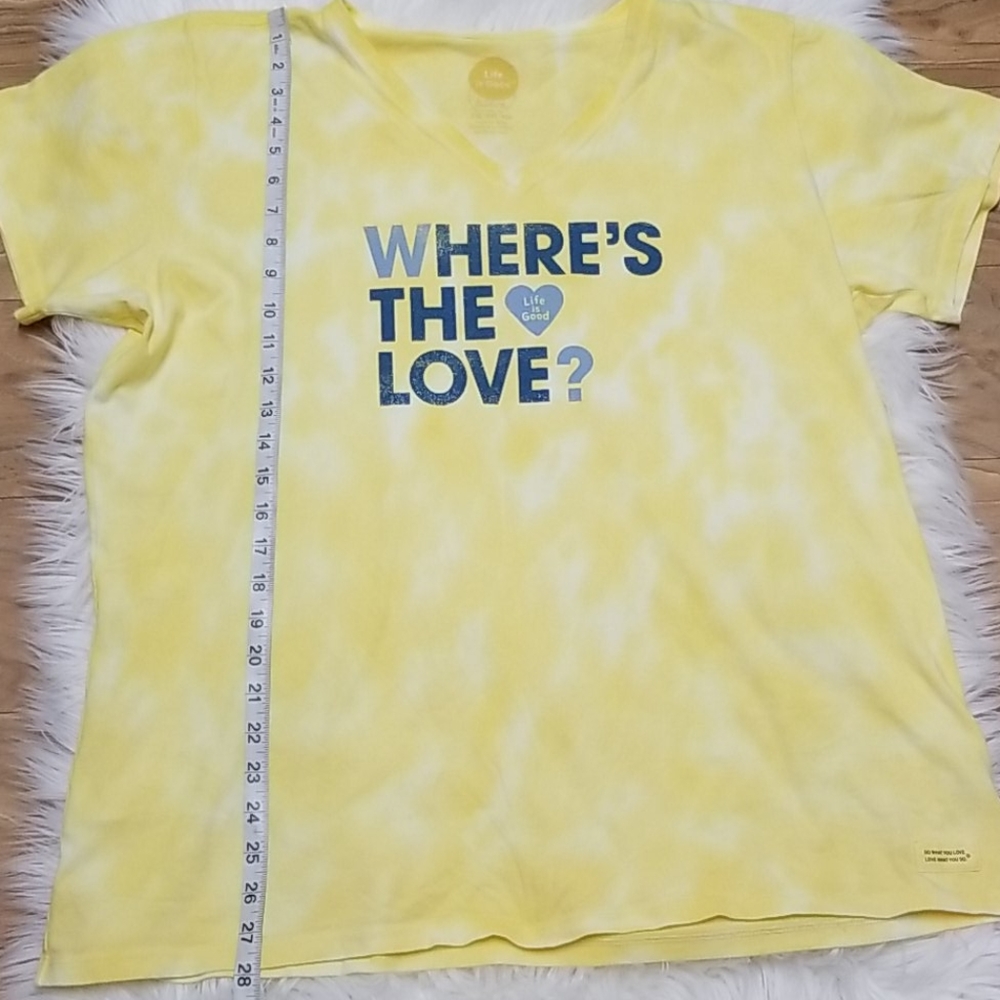 NEW| Life Is Good | Where's The Love | Tie Dye Tee - Picture 9 of 11